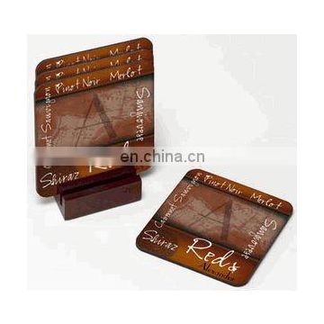 Personalized Red Wine Coaster Set