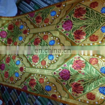 METALLIC BROCADE FABRIC WITH SILK BASE