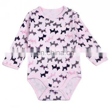 Wholesale baby clothes india infant clothes Baby girl cotton romper with long sleeve