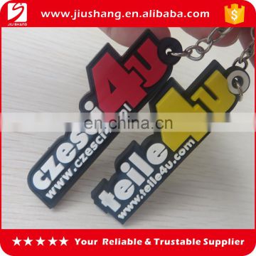 alphabet pvc 3d key chain with custom logo