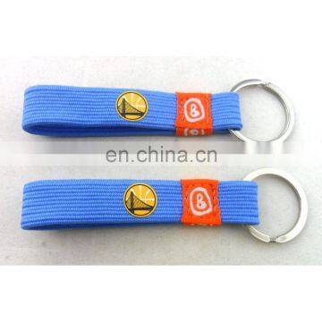 custom cheap wholesale polyester elastic key holder souvenirs