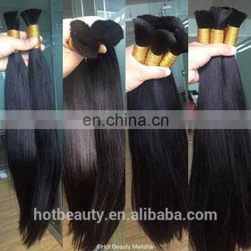 Factory wholesale 100% unprocessed Brazilian straight raw virgin hair bulk