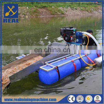 River gold mining equipment small portable gold dredge