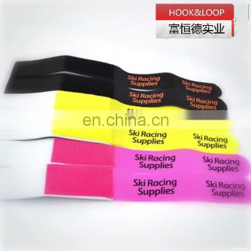 hook+loop EVA or rubber Material pantone color Color Custom Ski Straps