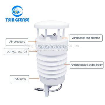 WES900 Integrated SO2,CO,NO2,O3 Gas Sensors and Weather Sensors for Air Quality Monitoring Station