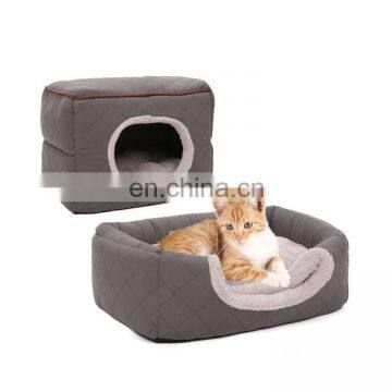 Two ways use pet bed cat cave playing pet sofa bed