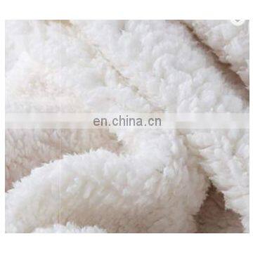 100% Polyester Sherpa Flannel Blanket Two Sides Brushed Cozy Fleece Throw photo-4