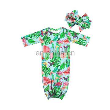 Sleeping sack baby newborn sleeping gowns with headband winter baby sleeping bags