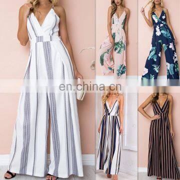 Very cheap one piece jumpsuit with long pants for women and ladies one piece jumpsuit