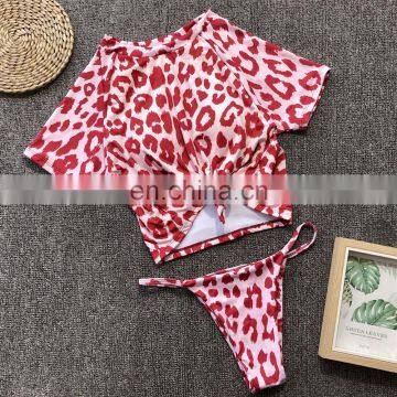 9 Colors Stock Sexy Fit Sling Bikini Thong Ladies Swimwear Two Piece Swimsuit Girls Swimwear With Knot photo-5