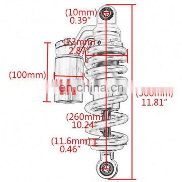 240mm 260mm Universal Damping Stabilizer Motorcycle Shock Absorber Adjustable Shock Absorber For Honda MSX125 MSX 125 SF photo-6