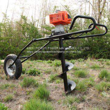 Single-wheel Folding Drill Tree Planting Machine photo-2