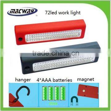 72led magnetic led work light with hook