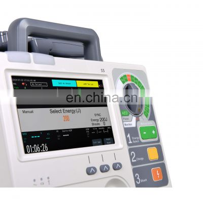 CE approved S6  defibrillator Portable medical cardiac defibrillator for emergency