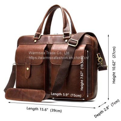 leather durable briefcase