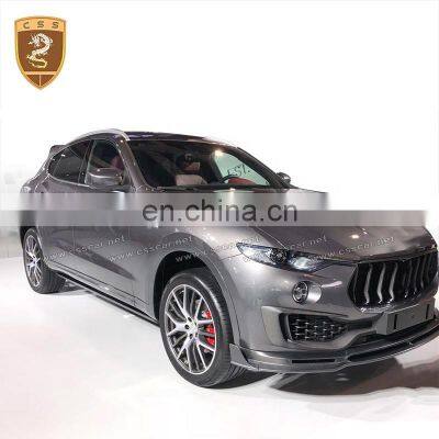 MS Style Fully Carbon Fiber Material Vents Decoration Front Bumper Lip Rear Wing Spoiler Suitable For Maserati Levante Body Kits