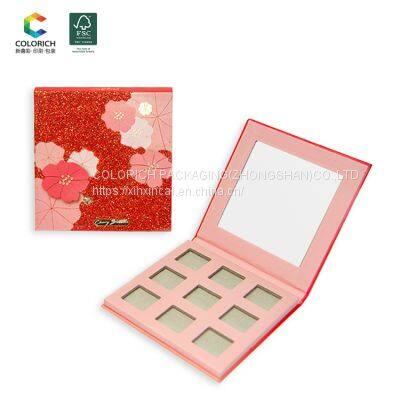 Cosmetics makeup empty eyeshadow palette custom eyeshadow palette private label empty eyeshadow palette 26mm round