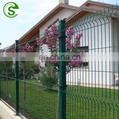 Commercial Galvanized Steel Welded Curved 3D Wire Mesh Fence  Modern Design 3D Fencing