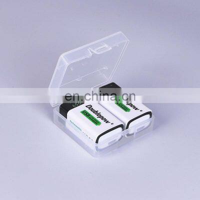 Doublepow Rechargeable Lithium Ion 9V 650mAh USB Fast Charge 9 Volt Battery photo-5