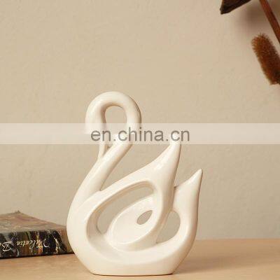 Color Glazed Cheap Swan Wedding Decoration for Newly Couple photo-5