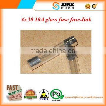 6x30 10A glass fuse fuse-link