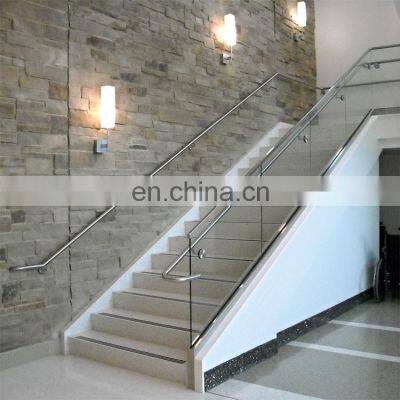 Modern stainless railing glass fixing balustrade