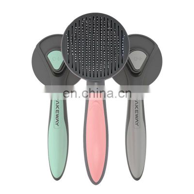 Pet Grooming Cleaning Brush Supply Cat Dog Pets Hair Remover Cleaner Products for Home Self Stainless Steel Pet Slicker Brush