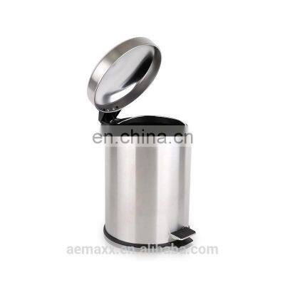 Bathroom Cleaning Stainless Steel Garbage Bin Bathroom Medical Waste Bin With Foot Pedal photo-4