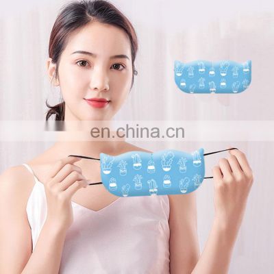 Convenient comfortable travel disposable eye care product self-heating invisible visible steam eye mask