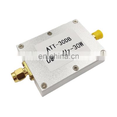 SMA Female + SMA Female fixed Attenuator DC-6GHz 30W 30DB RF Attenuator for Power Meter Spectrum Analyzer