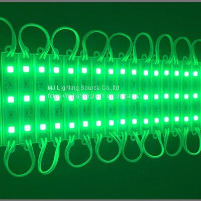 Competitive SMD 5054 3LED Modules Green Color Waterproof Advertising Lamp DC 12V LED Illuminated Signs photo-3