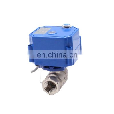 CWX-25S mini electric actuator motor water ball valve 5V 12V 24V 110V 220V motorized 12V motorized valve