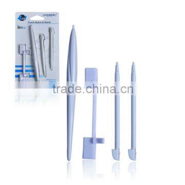Touch Stylus and Stand for Nintendo Wii U Handheld Game Consoles 4in1 High Quanlity