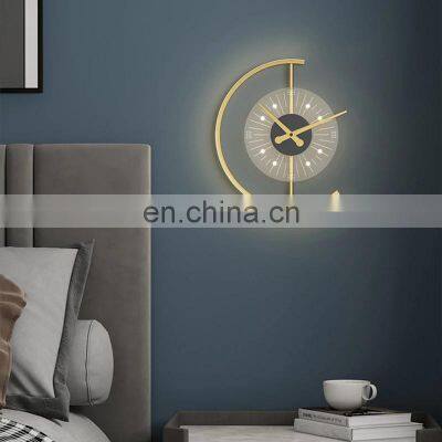 Indoor Wall Lamp Decor Clock Mounted Lights Modern Home Hotel Led Simple Wall Light