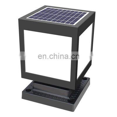 ABS Solar Pillar Lamp Balcony Pathway Light Outdoor Garden LED Solar Lawn Bollard Light