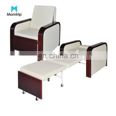 Cheap Hospital Medical Foldable Folding Visitor Leather Recliner Reclining Rest Chair Bed Theater Recliner Chairs Price