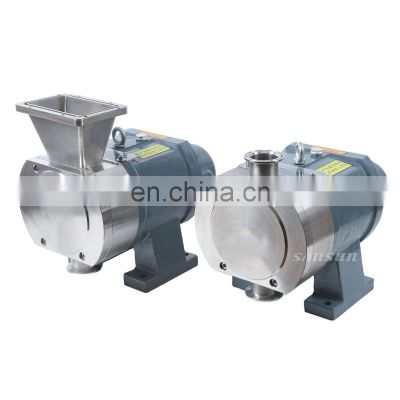 Manufacturer Price of sanitary food grade Bi Wing rotary lobe pump positive displacement lobe pump for Honey