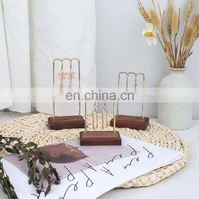 Racks Jewelry Bracelet Wood Block Stand Necklace Standard Bamboo Custom Wooden Foldable Storage Rack Shop Ring Jewellery Display photo-5