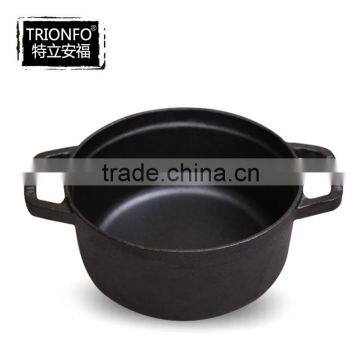 Round cast iron pre-seasoned pot non-stick cast iron cookware set