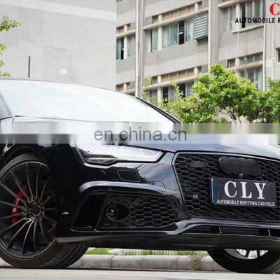 Auto Car Bumpers For 2016-2018 Audi A7 Upgrade RS7 Body Kits Front Car Grille Fog Lamp Grille Side Skirt Taillight Exhaust Pipe photo-4