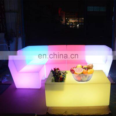 Manufacturer Price CE ROHS Passed Led Sofa Tables and Bar Chairs Used Nightclub Rgb Led Cube Furniture Sale Bar Tables photo-1