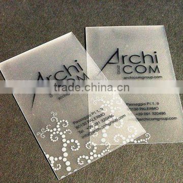 high quality transparent business card