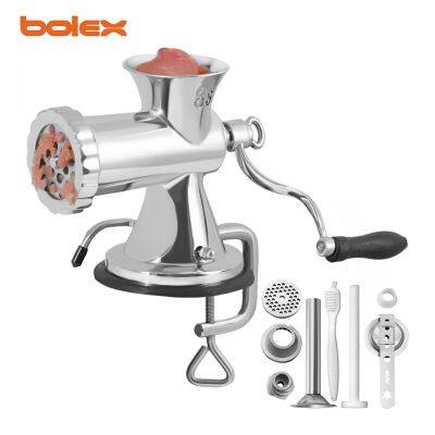 manual meat mincer grinder chopper cutter stainless steel chino china molino carne 304 301navajas tabletop