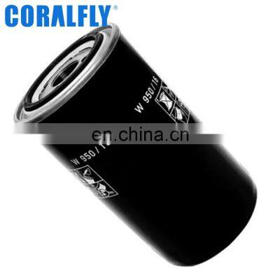 Truck Engine oil filter w950 w950/4 w950/7 w950/12 w950/18w 950/31w 950-39 w950/39 for Volvo