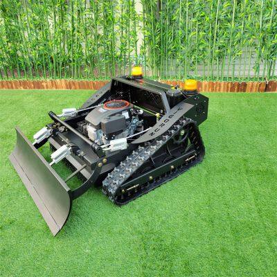 remote control tracked mower, China remote control mower for hills price, remote control brush mower for sale