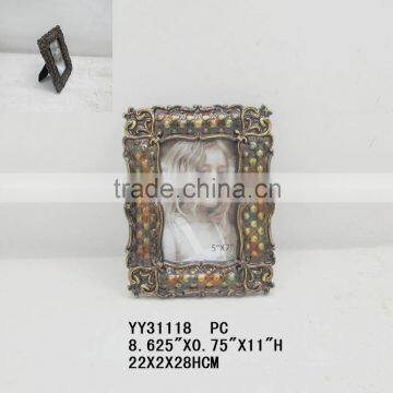 2014 new shabby chic 5*7inch photo frame, table photo frame