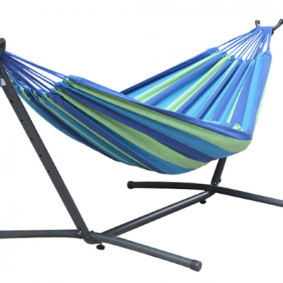 Outdoor Hanging Chair Hammock Adjustable Rope Steel Frame With Powder Coated Canvas and Cotton Fabric For Park Bedroom Use