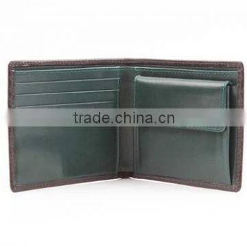 Top quality fashion bifold calf leather purses /men leather coin purses