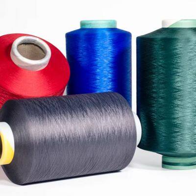 PolyesterTextured Yarn DTY75/72/2 S+Z Knitting Yarn Dope Dyed Yarn