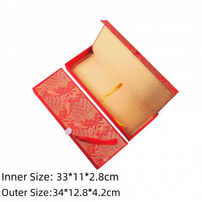 Xuan Paper Wooden Frame Song Brocade Box Package Box Gift Jewelry Box photo-4